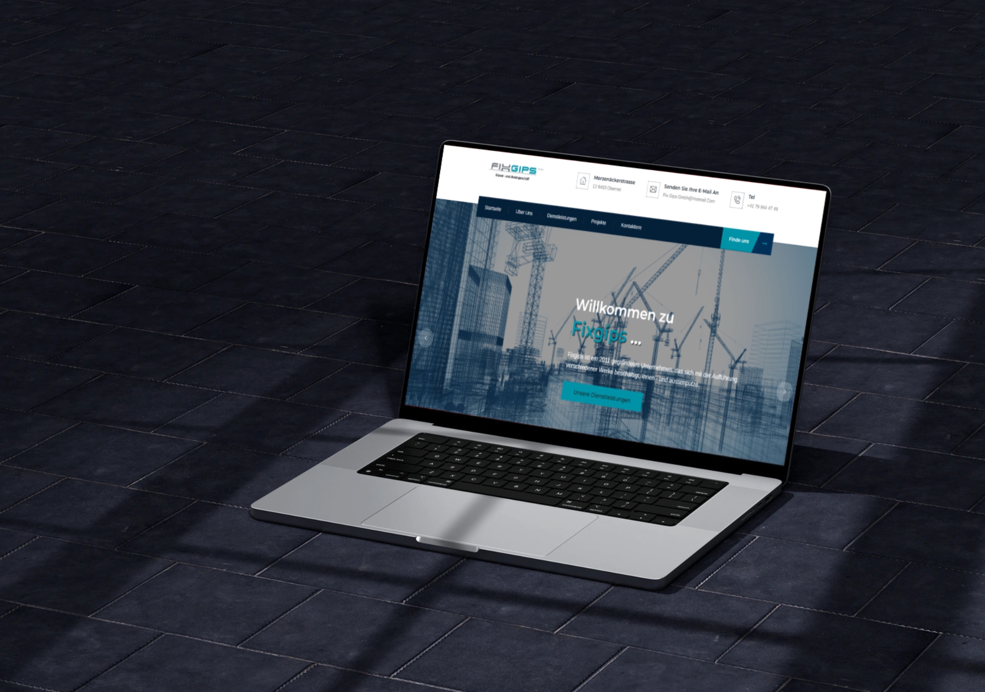 Fix Gips GmbH Website Vorschau